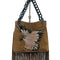 Wag N' Purr Shop Handbag RALPH LAUREN Collectible Hand-Stitched Suede Bag - Brown