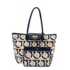 Wag N' Purr Shop Handbag SALVATORE FERRAGAMO Gancini Monogram Tote Bag - Black & Beige