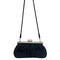 Wag N' Purr Shop Handbag STUART WEITZMAN Peau De Sde Rhinestone Fabric Clutch - Black