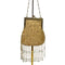 Wag N' Purr Shop Handbag Vintage Floral and Beaded Evening Bag - Champagne Gold