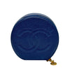 Wag N' Purr Shop Jewelry Travel Case CHANEL Vintage 1991 Caviar Jewelry Case Pouch - Blue