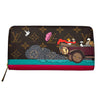 Wag N' Purr Shop Men's Wallet LOUIS VUITTON Monogram 2015 Christmas Animation Sarah Zippy Wallet - Brown & Hibiscus