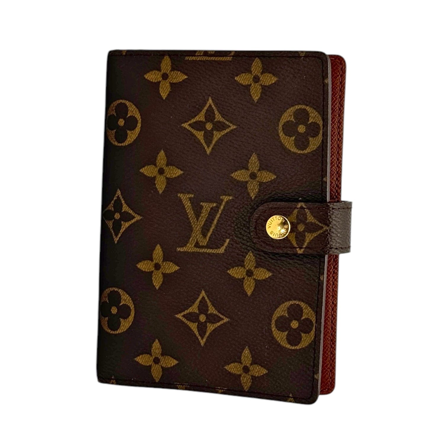 LOUIS VUITTON Monogram Canvas PM Small Ring Agenda Cover Brown
