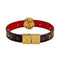 Wag N' Purr Shop Women's Bracelet LOUIS VUITTON Monogram Circle Reversible Bracelet - Brown & Red