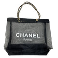 Wag N' Purr Shop Women's Handbag CHANEL Mesh Tote & Cosmetic Bag - Black NEW w/Out Tags