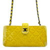 Wag N' Purr Shop Women's Handbag CHANEL Quilted Velvet CC Mini Phone Holder Clutch / Crossbody - Yellow