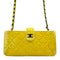 Wag N' Purr Shop Women's Handbag CHANEL Quilted Velvet CC Mini Phone Holder Clutch / Crossbody - Yellow