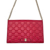 Wag N' Purr Shop Women's Handbag GUCCI Guccissima Signature Bow Flap Wallet on Chain - Red