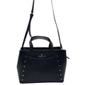 Wag N' Purr Shop Women's Handbag LONDON FOG Marcelle Studded Satchel - Black NEW w/Tags