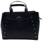 Wag N' Purr Shop Women's Handbag LONDON FOG Marcelle Studded Satchel - Black NEW w/Tags