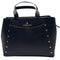 Wag N' Purr Shop Women's Handbag LONDON FOG Marcelle Studded Satchel - Black NEW w/Tags