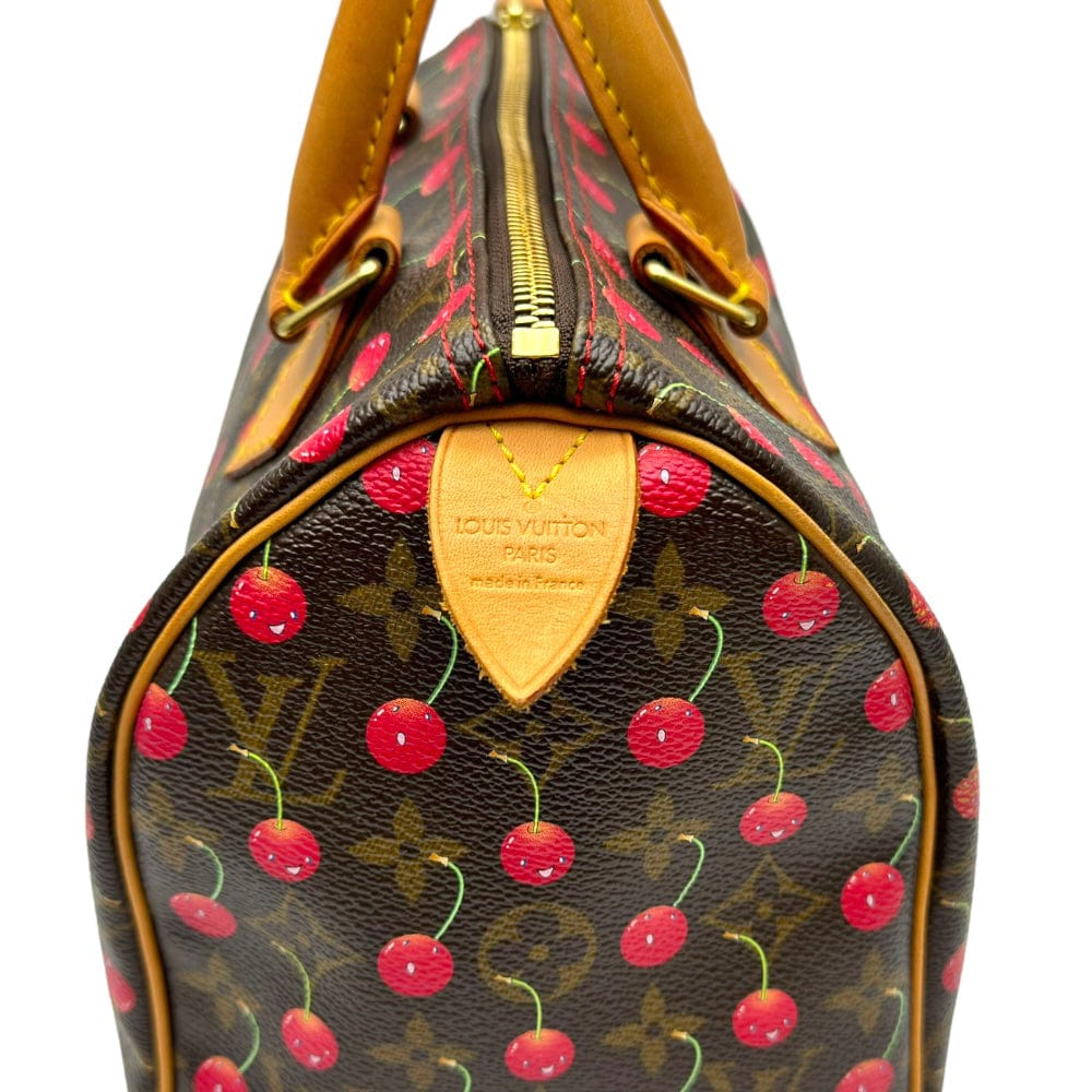 LOUIS VUITTON Limited Edition Murakami Monogram Cerises Speedy 25 - Br ...