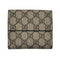 Wag N' Purr Shop Women's Wallet GUCCI GG Monogram Canvas & Leather Compact Snap Wallet - Blue & Beige NEW w/Out Tags
