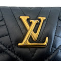 Wag N' Purr Shop Women's Wallet LOUIS VUITTON New Wave Quilted Leather Compact Wallet - Black NEW w/Out Tags