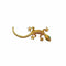 WagnPurr Shop Brooch BROOCH / PIN 14K Gold Gecko with Emerald Eyes