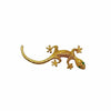 WagnPurr Shop Brooch BROOCH / PIN 14K Gold Gecko with Emerald Eyes