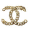 WagnPurr Shop Brooch CHANEL Coco Mark Line Stone Chain CC Brooch - Gold NEW w/Tags