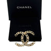 WagnPurr Shop Brooch CHANEL Coco Mark Line Stone Chain CC Brooch - Gold NEW w/Tags