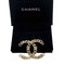 WagnPurr Shop Brooch CHANEL Coco Mark Line Stone Chain CC Brooch - Gold NEW w/Tags