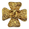 WagnPurr Shop Brooch CHANEL Vintage Coco Mark 4 Leaf Clover Brooch - Gold