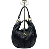WagnPurr Shop Handbag BALLY Pleated Leather Multi-Zip Hobo / Shoulder Bag - Black