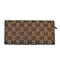 WagnPurr Shop Handbag GUCCI Long GG Logo Canvas and Leather Wallet- Brown and Camel