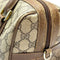 WagnPurr Shop Handbag GUCCI Vintage GG Canvas & Leather Boston Bag-Brown