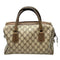 WagnPurr Shop Handbag GUCCI Vintage GG Canvas & Leather Boston Bag-Brown