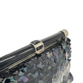WagnPurr Shop Handbag JUDITH LEIBER Iridescent Sequined Paillette Clutch - Black