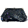 WagnPurr Shop Handbag JUDITH LEIBER Iridescent Sequined Paillette Clutch - Black
