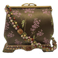WagnPurr Shop Handbag MARY FRANCES Beaded Chain Shoulder Bag - Tan