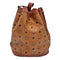 WagnPurr Shop Handbag MCM Dessau Drawstring Bag in Visetos - Cognac