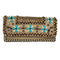 WagnPurr Shop Handbag MOYNA NEW YORK Beaded Fold Over Clutch - Natural