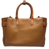 WagnPurr Shop Handbag NANCY GONZALEZ Cristie Croc-Trimmed Leather Satchel - Camel