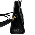 WagnPurr Shop Handbag NANCY GONZALEZ Crocodile Butterfly Convertible Clutch - Black & White New w/Tags