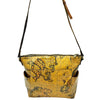 WagnPurr Shop Handbag PATRICIA NASH Coated Canvas European Map Crossbody/Shoulder Bag - Tan