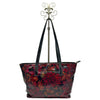 WagnPurr Shop Handbag PATRICIA NASH Leather Floral Tote Bag-Burgundy and Black