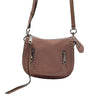 WagnPurr Shop Handbag REBECCA MINKOFF Suede Vanity Saddle Crossbody Bag - Pink
