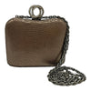 WagnPurr Shop Handbag RODO Vintage Snakeskin Crossbody with Rhinestone Clasp - Brown NEW w/Tags