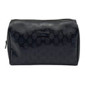 WagnPurr Shop Makeup Bags GUCCI GG Imprime Cosmetics/Travel Pouch Medium - Black New w/Out Tags