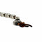 WagnPurr Shop Men's Bracelet ME&RO Sterling Silver Skull Bracelet on Leather Cord - Brown