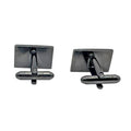 WagnPurr Shop Men's Cufflinks GEOFFREY BEENE Cufflinks - Gunmetal NEW w/Out Tags