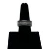 WagnPurr Shop Men's Ring DAVID YURMAN Streamline Three Row Black Diamond & Sterling Silver Ring in Black Titanium