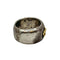 WagnPurr Shop Men's Ring RING Hammered/Distressed 18K Gold & Sterling Silver with Fleur de Lis