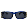 WagnPurr Shop Men's Sunglasses DANIEL SWAROVSKI Vintage Crystal-Embellished Sunglasses - Blue