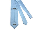 WagnPurr Shop Men's Tie BRIONI Artsy Dot Pattern Silk Tie - Blue