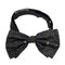 WagnPurr Shop Men's Tie GIANNI VERSACE Mini Print Silk Bow Tie - Black