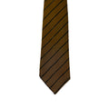 WagnPurr Shop Men's Tie GIORGIO ARMANI Diagonal Striped Silk Blend Tie - Black & Brown New w/Tags