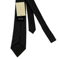 WagnPurr Shop Men's Tie GIORGIO ARMANI Tone-on-Tone Diagonal Striped Silk Blend Tie - Black New w/Tags