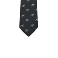 WagnPurr Shop Men's Tie JAAN J. Vegan Dog Motif Slim Kingford Tie - Black